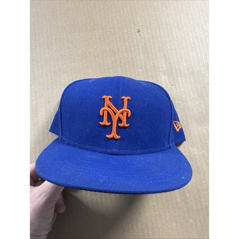 New York Mets On-field Cap 59Fifty New Era Fitted Hat Blue Size 7-3/4